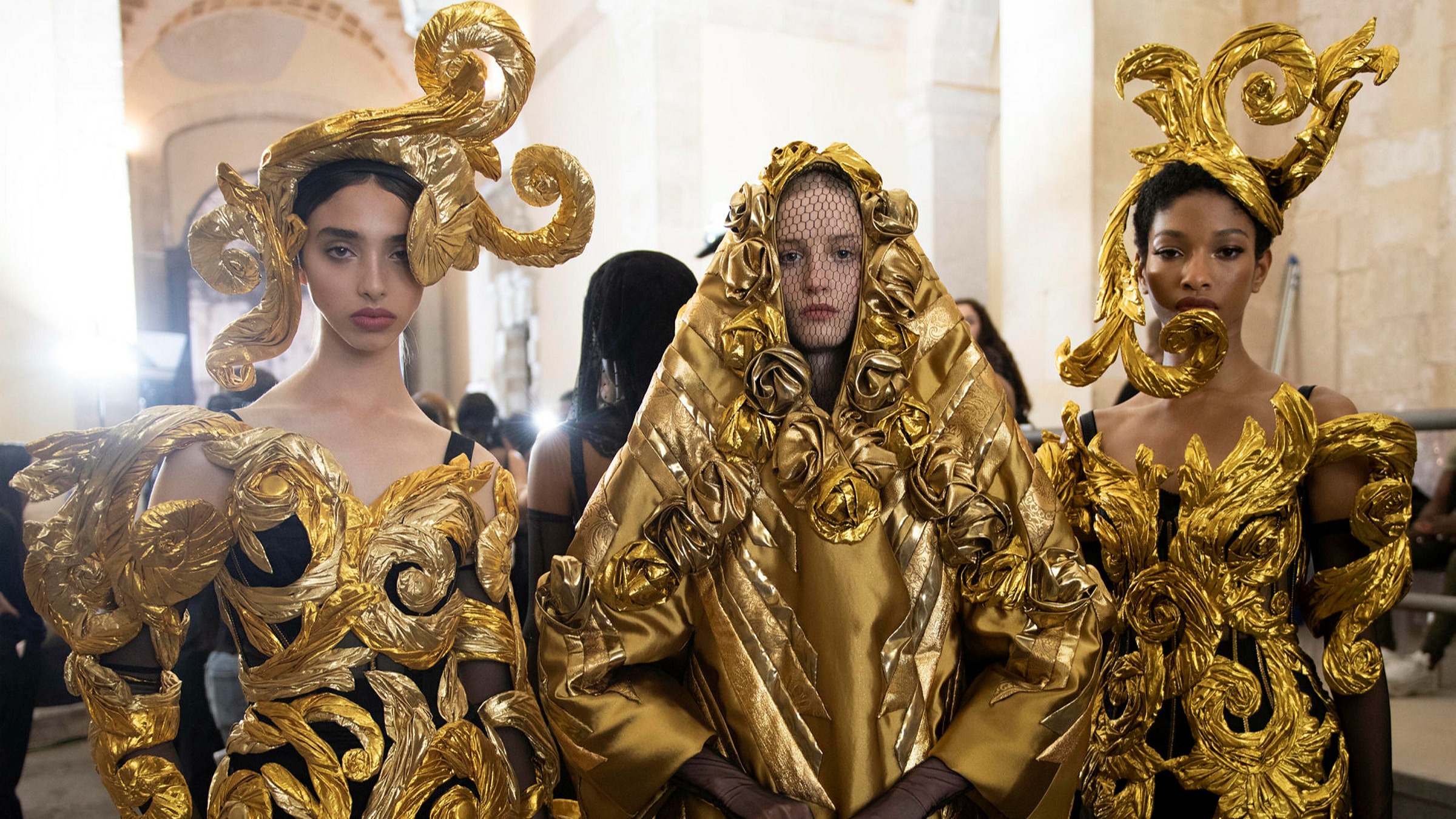 Dolce and gabbana brings italy's centuries-old artistic and cultural heritage to its expensive 10th anniversary fashion show