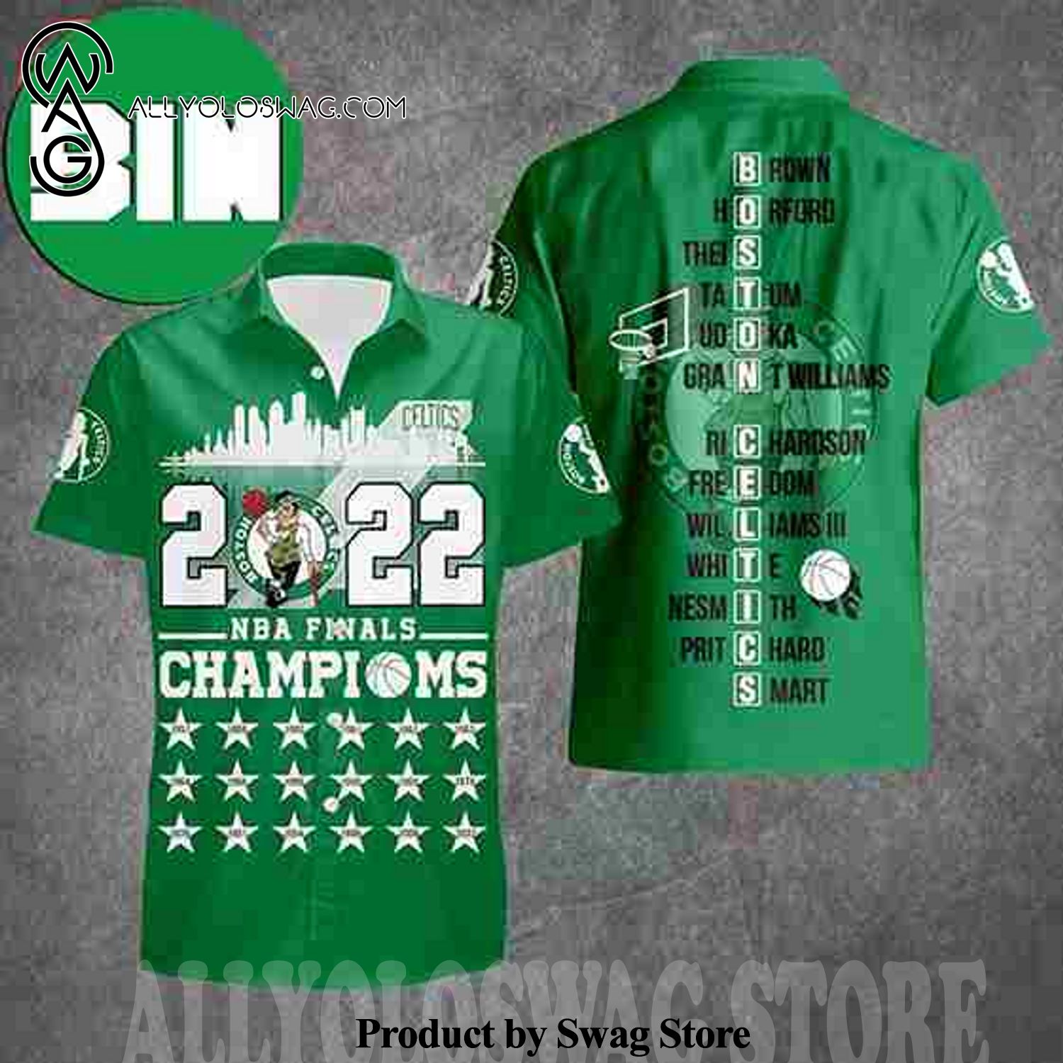 Boston Celtics NBA Team Summer Vibes Hawaiian Shirt