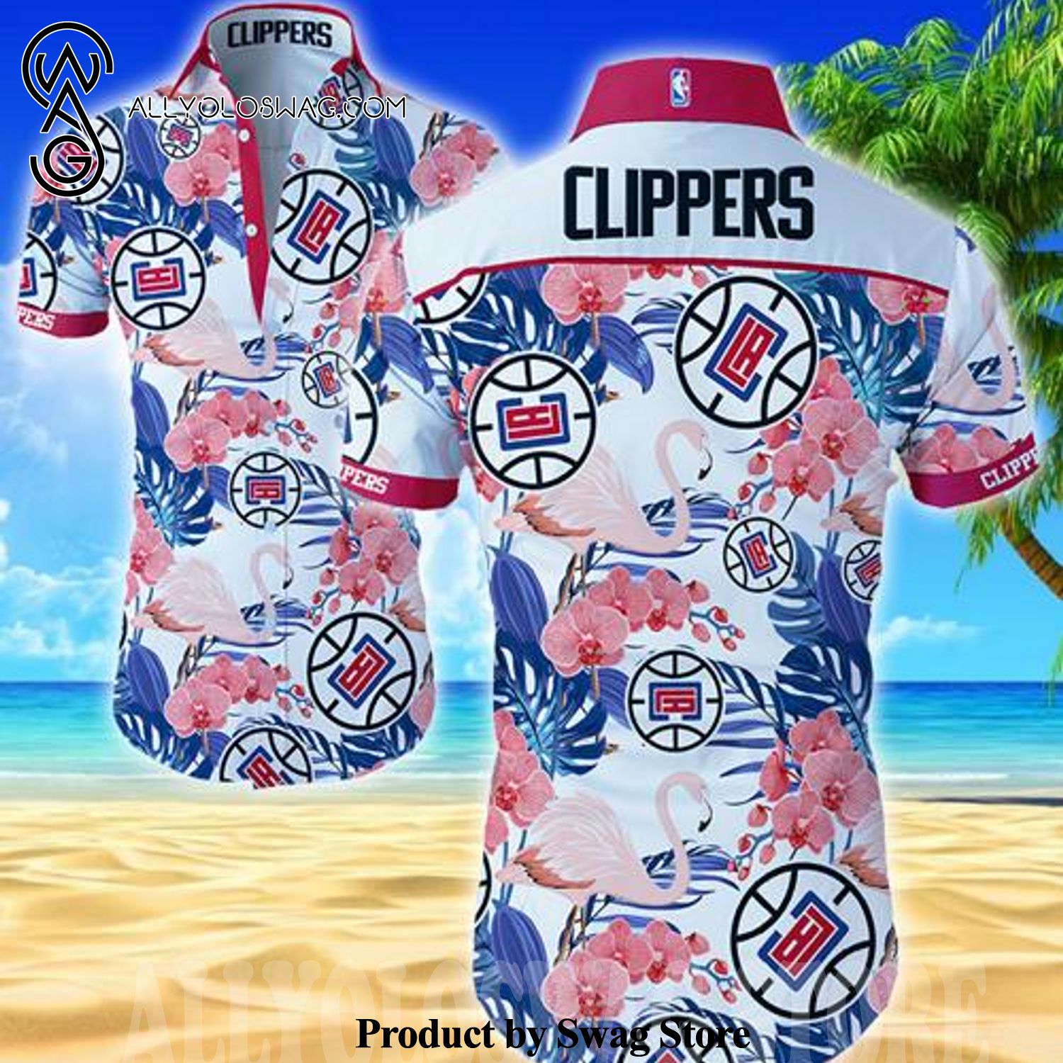 Los Angeles Clippers Summer Time Hawaiian Shirt