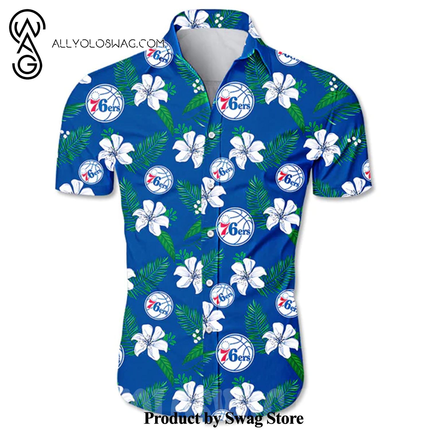 Philadelphia 76ers Full Printed Hawaiian Shirt