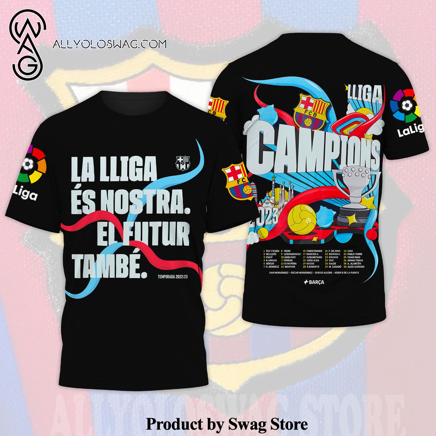 Barcelona Best Combo 3D Shirt