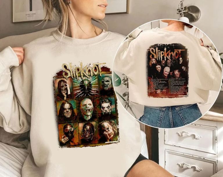2023 slipknot rock band tour shirt