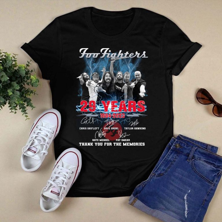 Foo Fighters 29 Years 1994 2023 Signatures Shirt