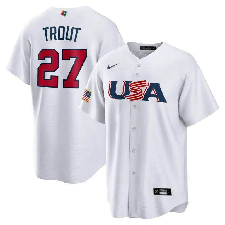 Mike Trout baseball jersey