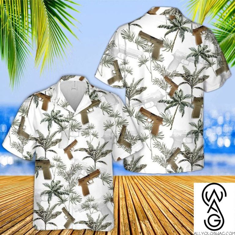 Us Army Sig Sauer M17m18 Pistols Hawaiian Shirt
