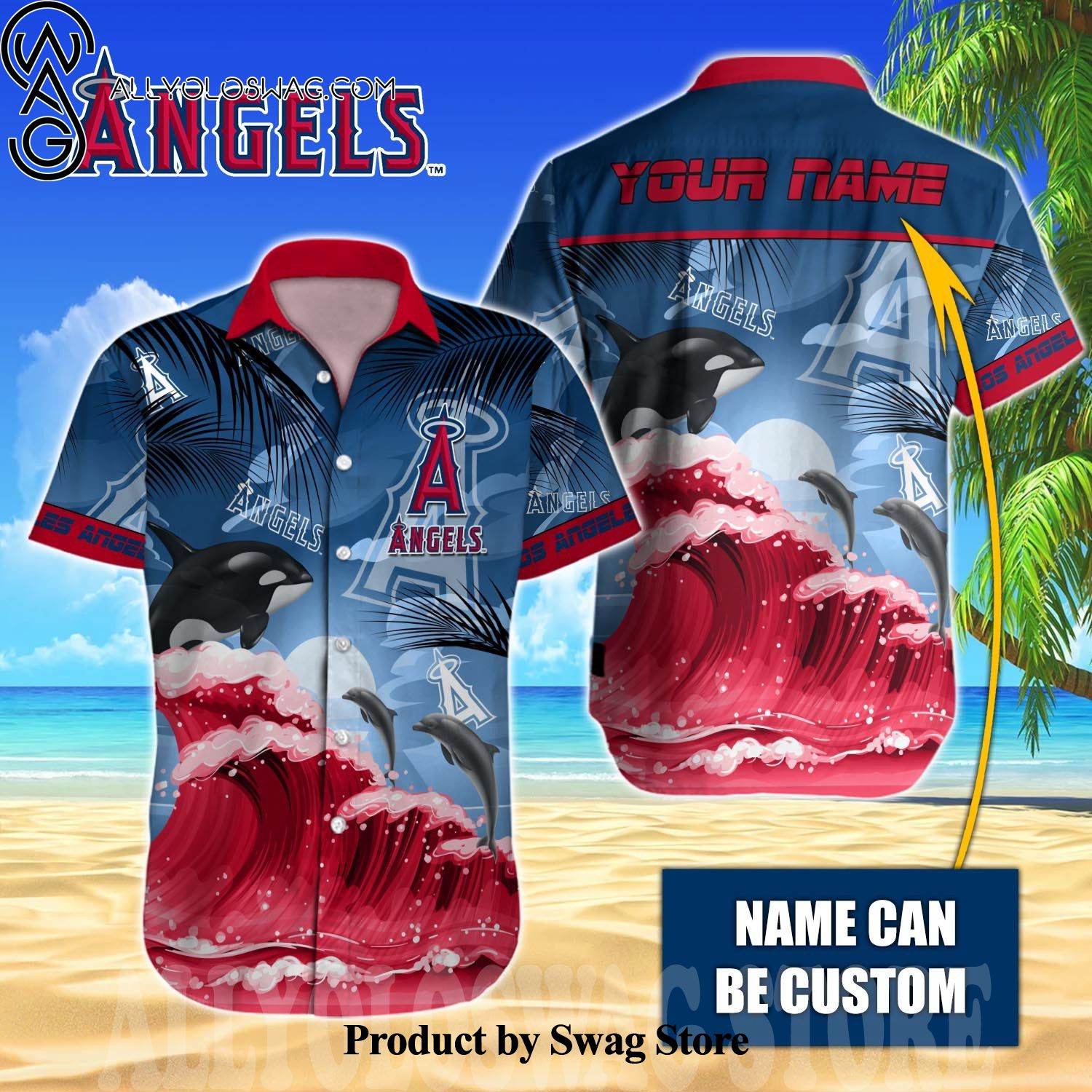 Los Angeles Angels MLB For Sport Fans All Over Print Hawaii Shirt