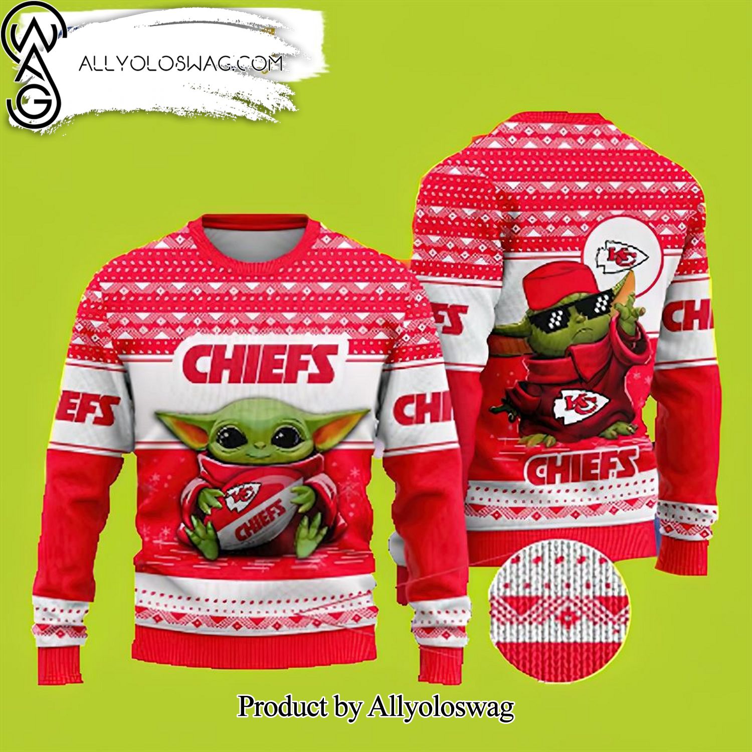 [Top-selling] Baby Yoda Kansas City Chiefs Sweater