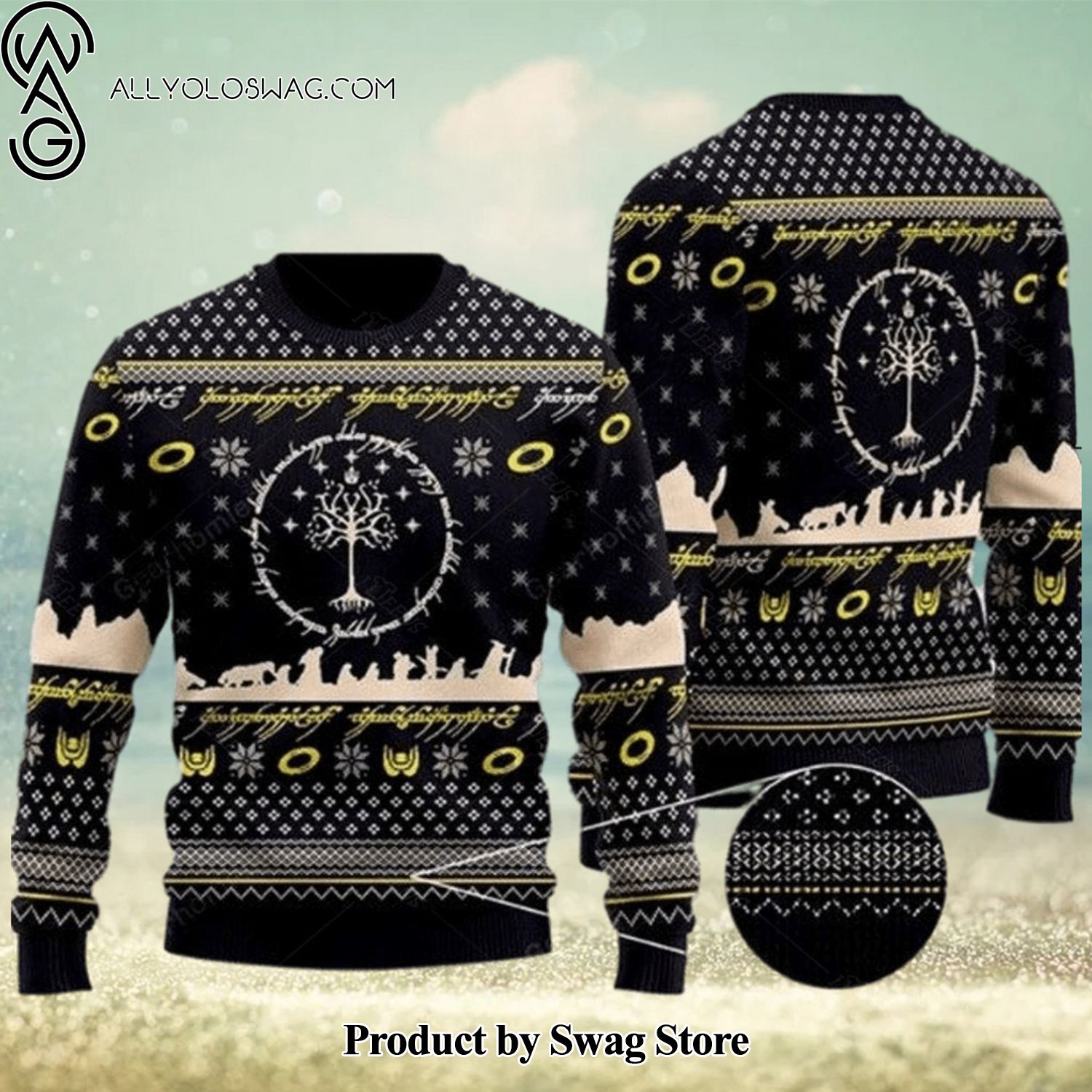 Los Angeles Dodgers Teams Pine Tree Patterns Pattern Knitted Sweater For  Christmas - Freedomdesign