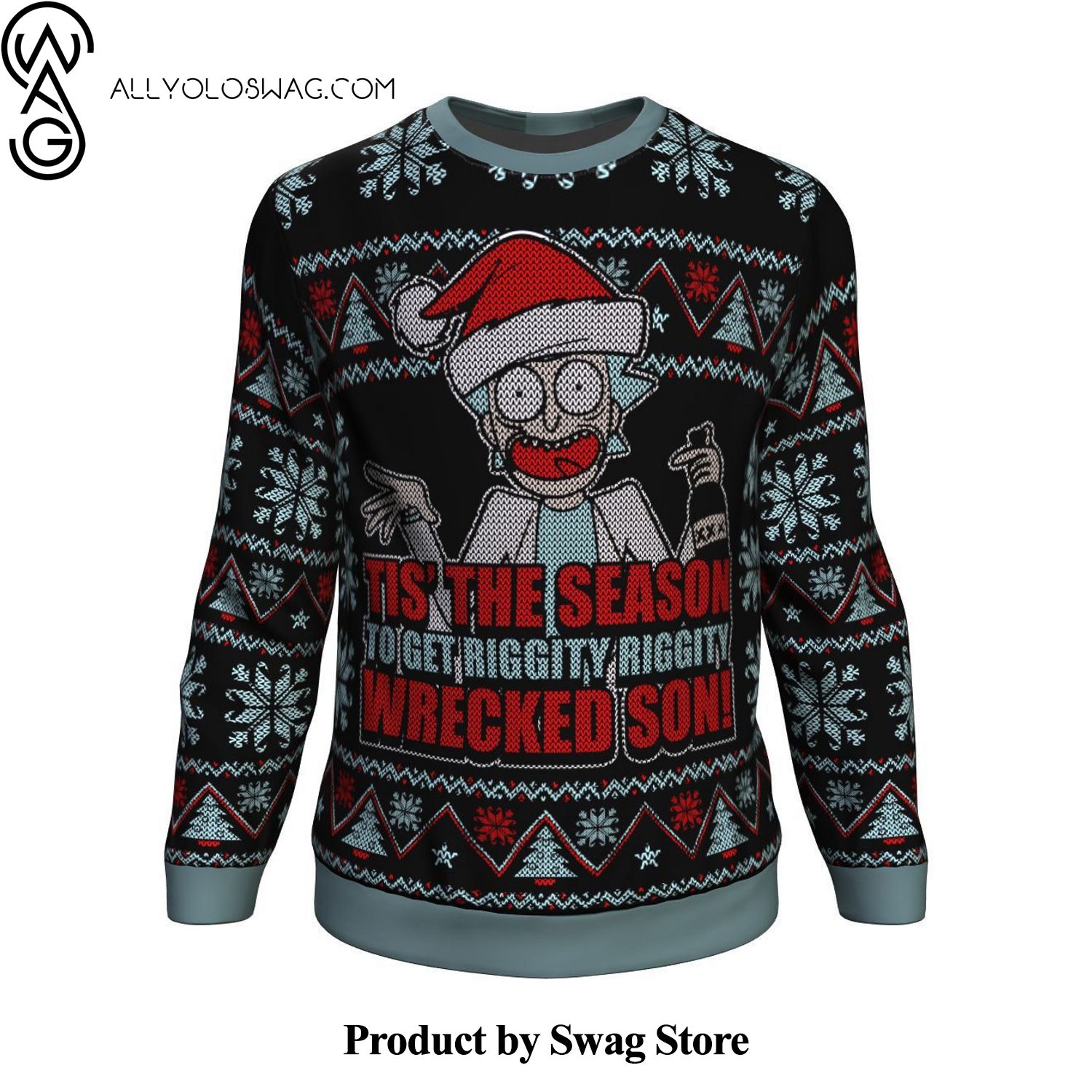 [Top-selling] Rick And Morty Tis The Season Wool Holiday Sweater