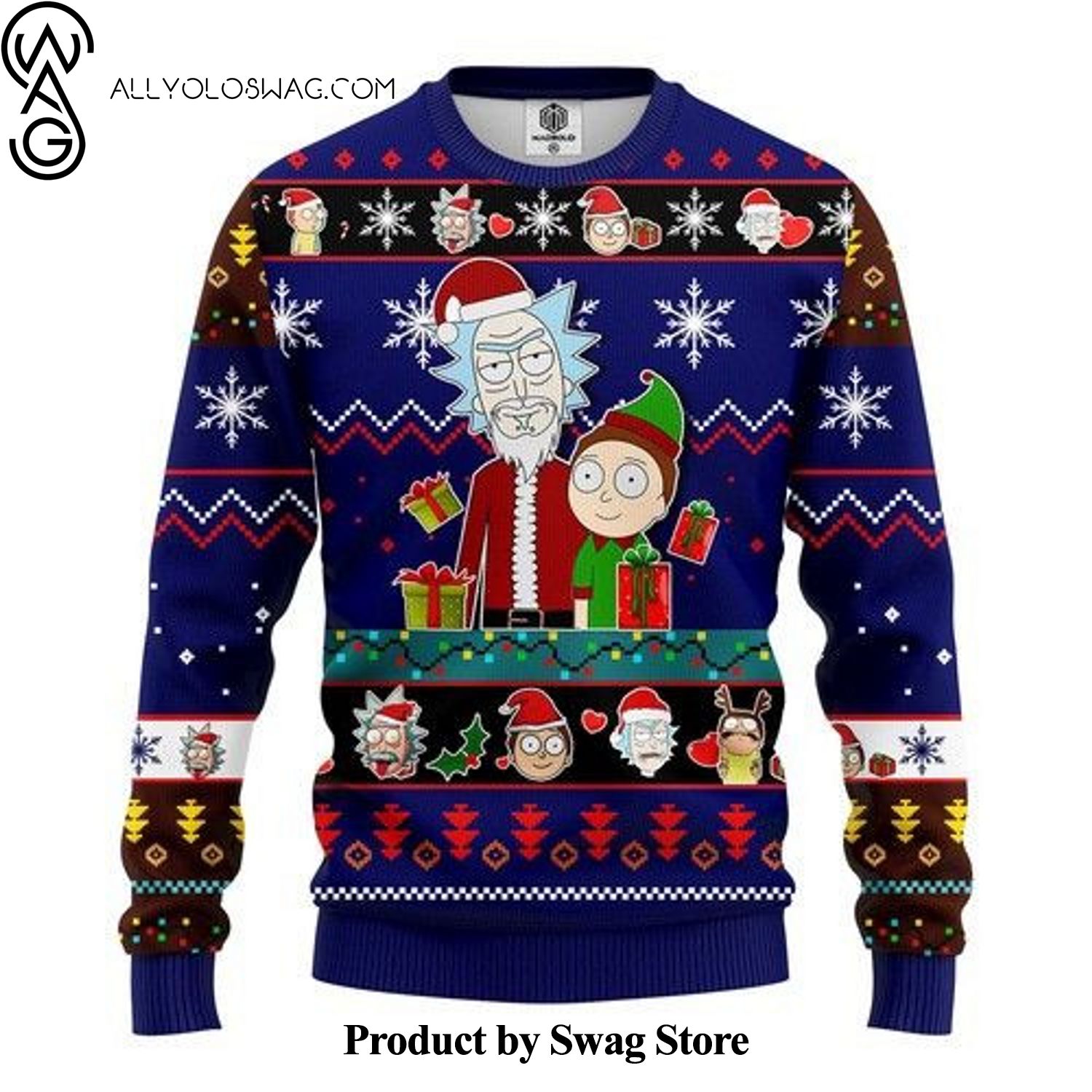 [Top-selling] Rick And Morty Woolen Christmas Sweater