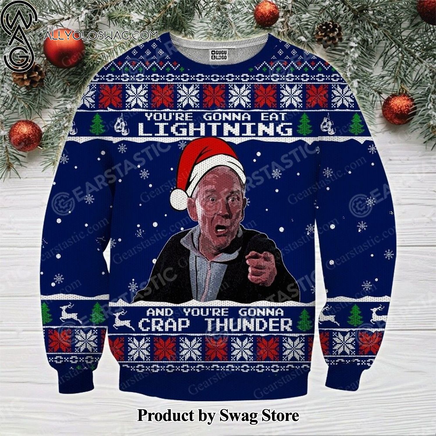 [Top-selling] Rocky Balboa Thunder Woolen Christmas Sweater