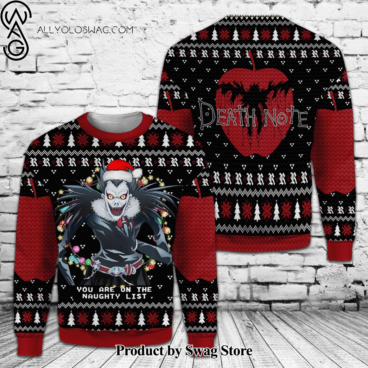 [Top-selling] Ryuk Wool Holiday Sweater