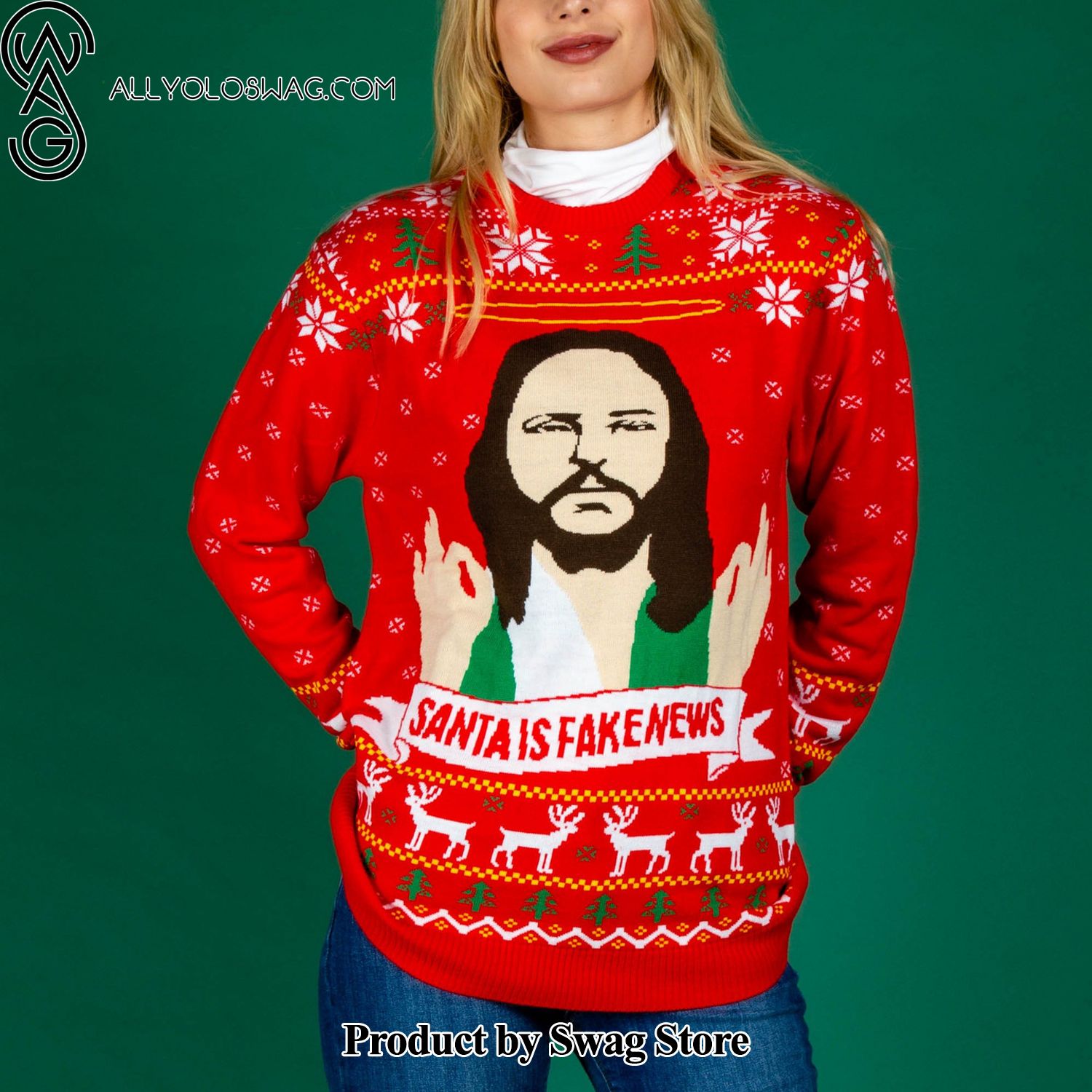 [Top-selling] Santa Is Fake News Sweater
