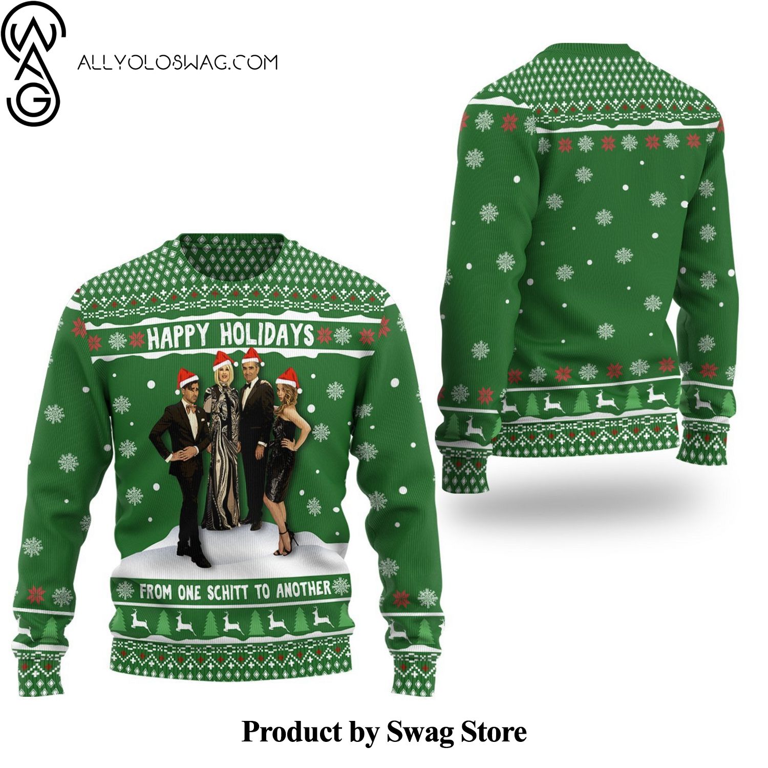 [Top-selling] Schitts Creek Christmas Wool Holiday Sweater
