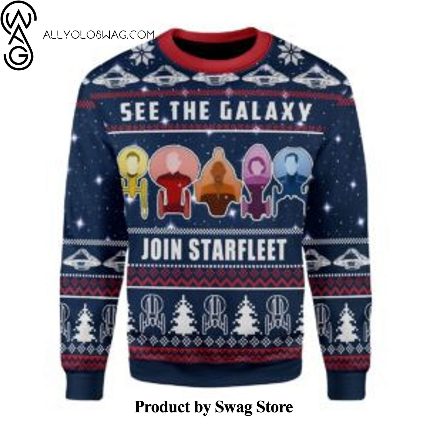 [Top-selling] See The Galaxy Join Starfleet Woolen Christmas Sweater