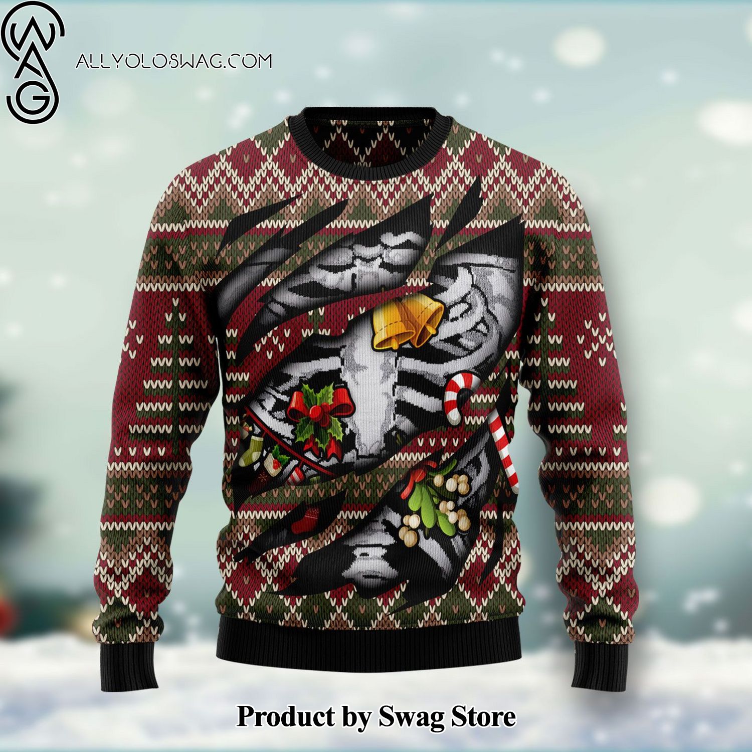 [Top-selling] Skeleton Woolen Christmas Sweater