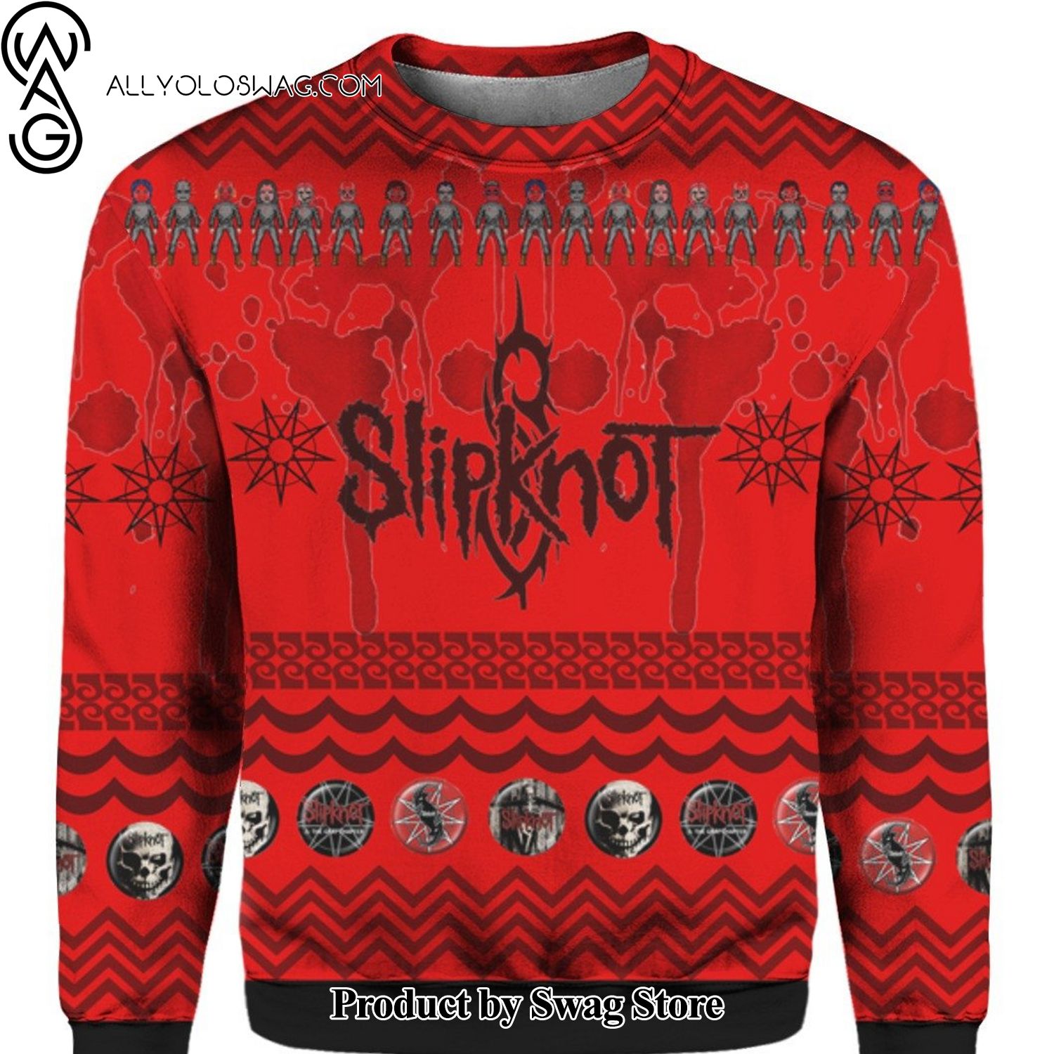 [Top-selling] Slipknot Band Wool Holiday Sweater