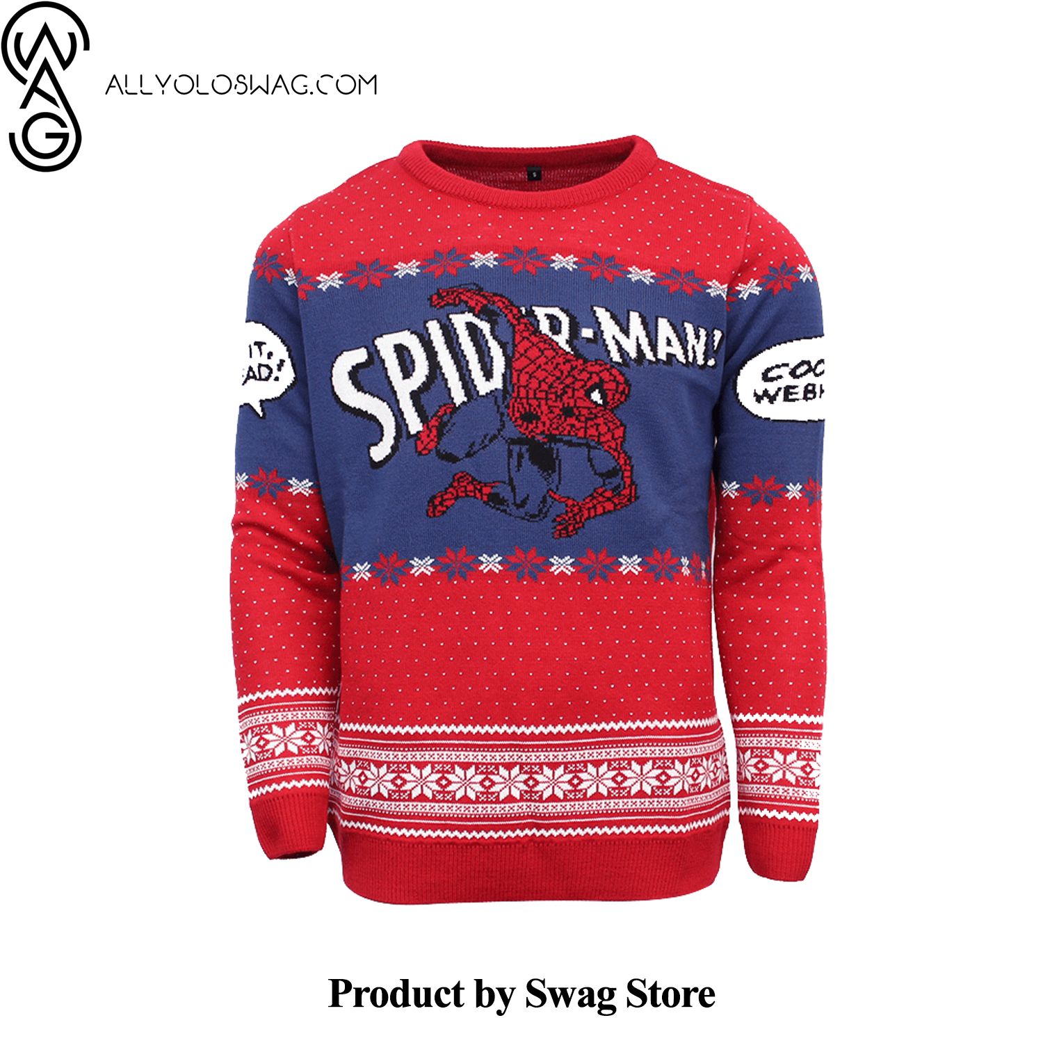 [Top-selling] Spiderman Wool Holiday Sweater