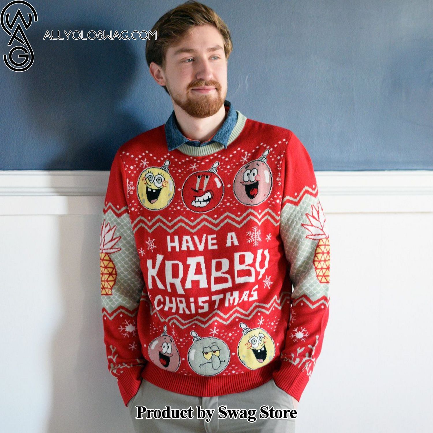 [Top-selling] Spongebob Krabby Sweater