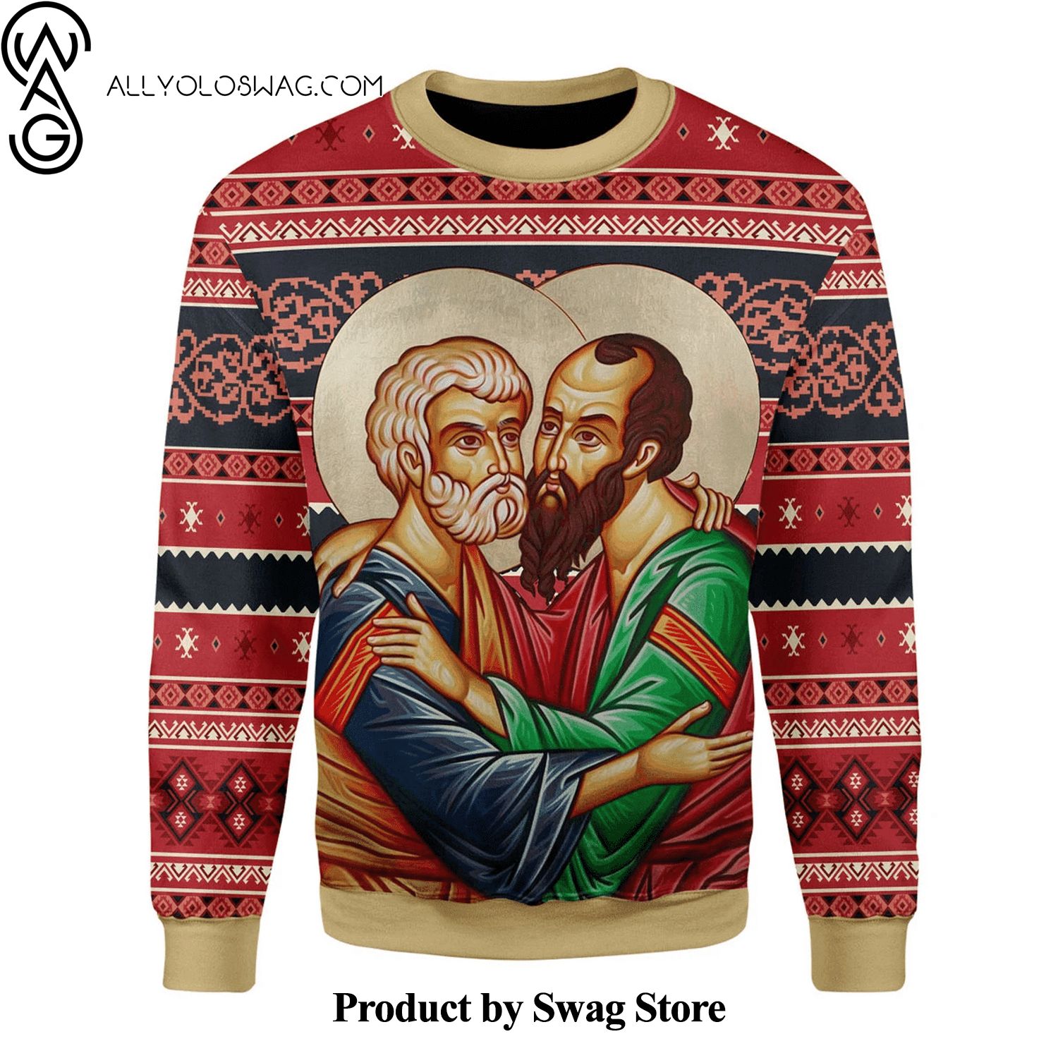 [Top-selling] St. Apostles Peter And Paul Woolen Christmas Sweater