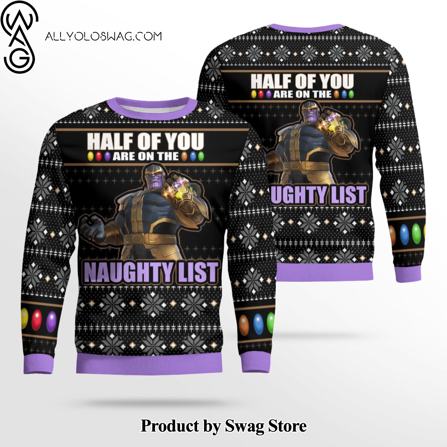 [Top-selling] Thanos Naughty List Sweater
