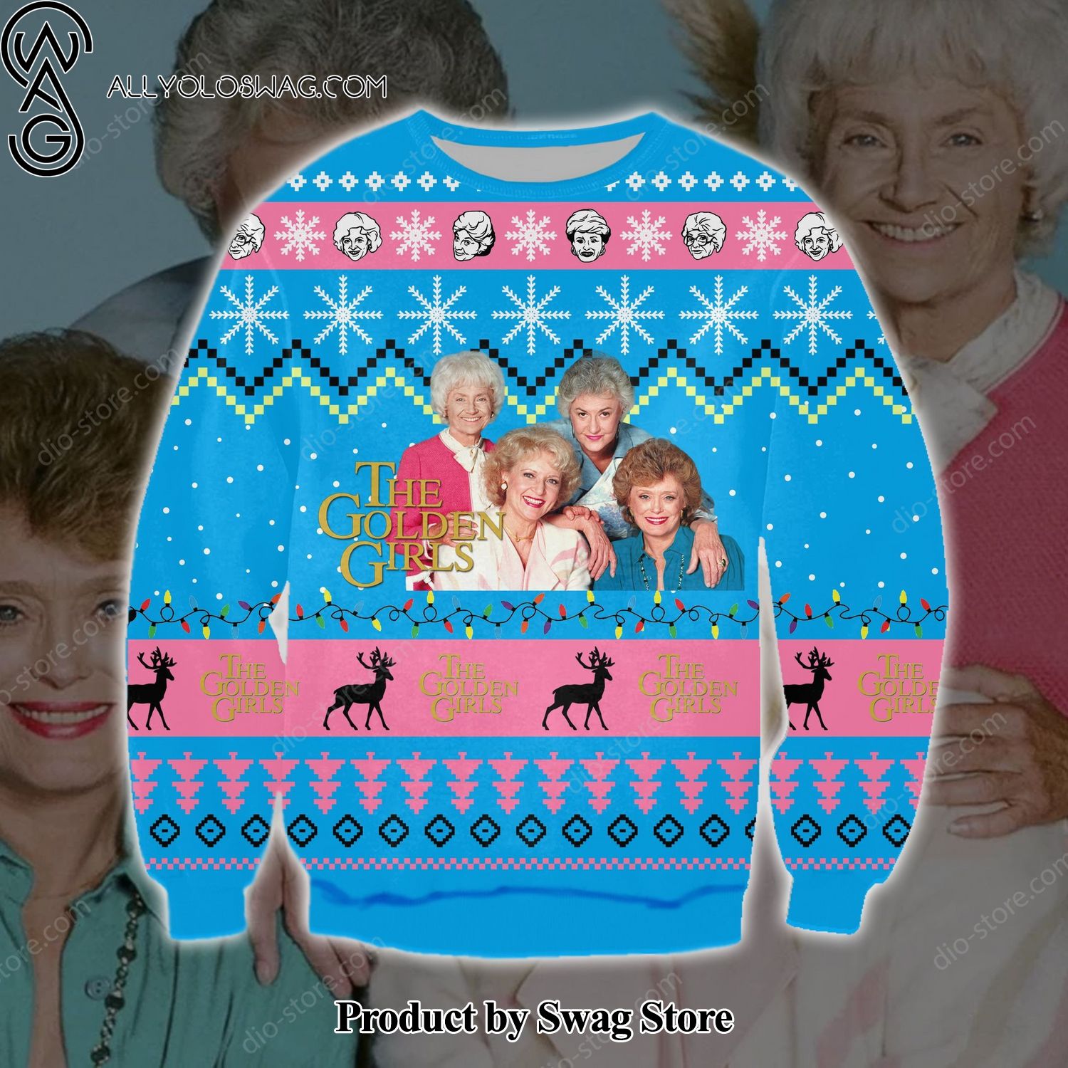 [Top-selling] The Golden Girls Wool Holiday Sweater