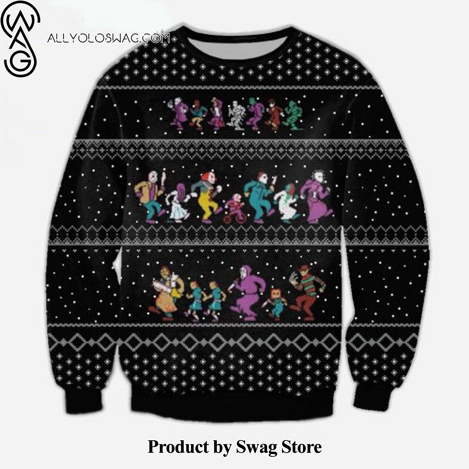 [Top-selling] The Horror Christmas Vacation Wool Holiday Sweater