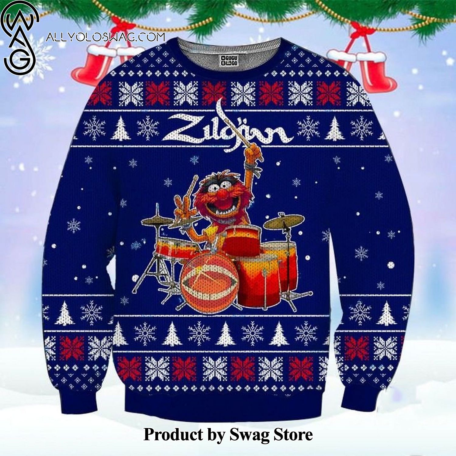 [Top-selling] The Muppets Playing Drum Sweater