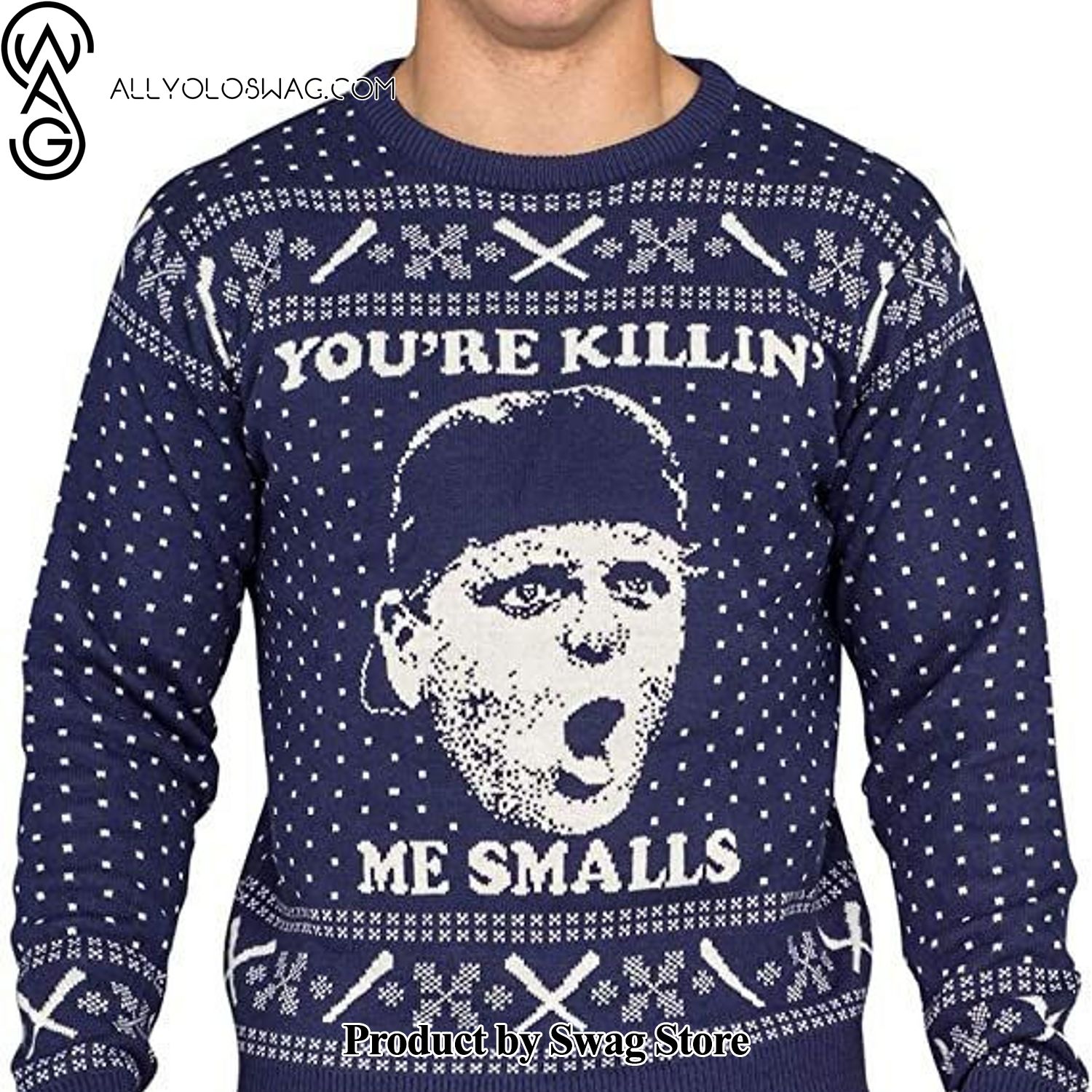 [Top-selling] The Sandlot You Are Killin Me Smalls Wool Holiday Sweater