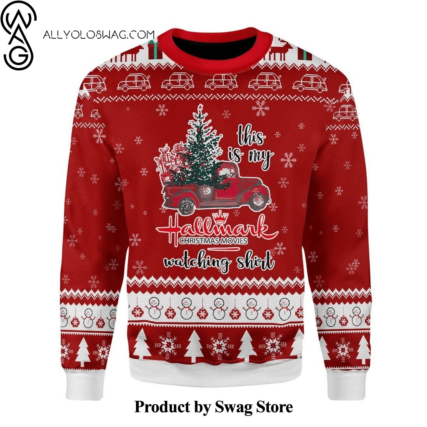 [Top-selling] This Is My Hallmark Christmas Movie Watching Shirt Woolen Christmas Sweater