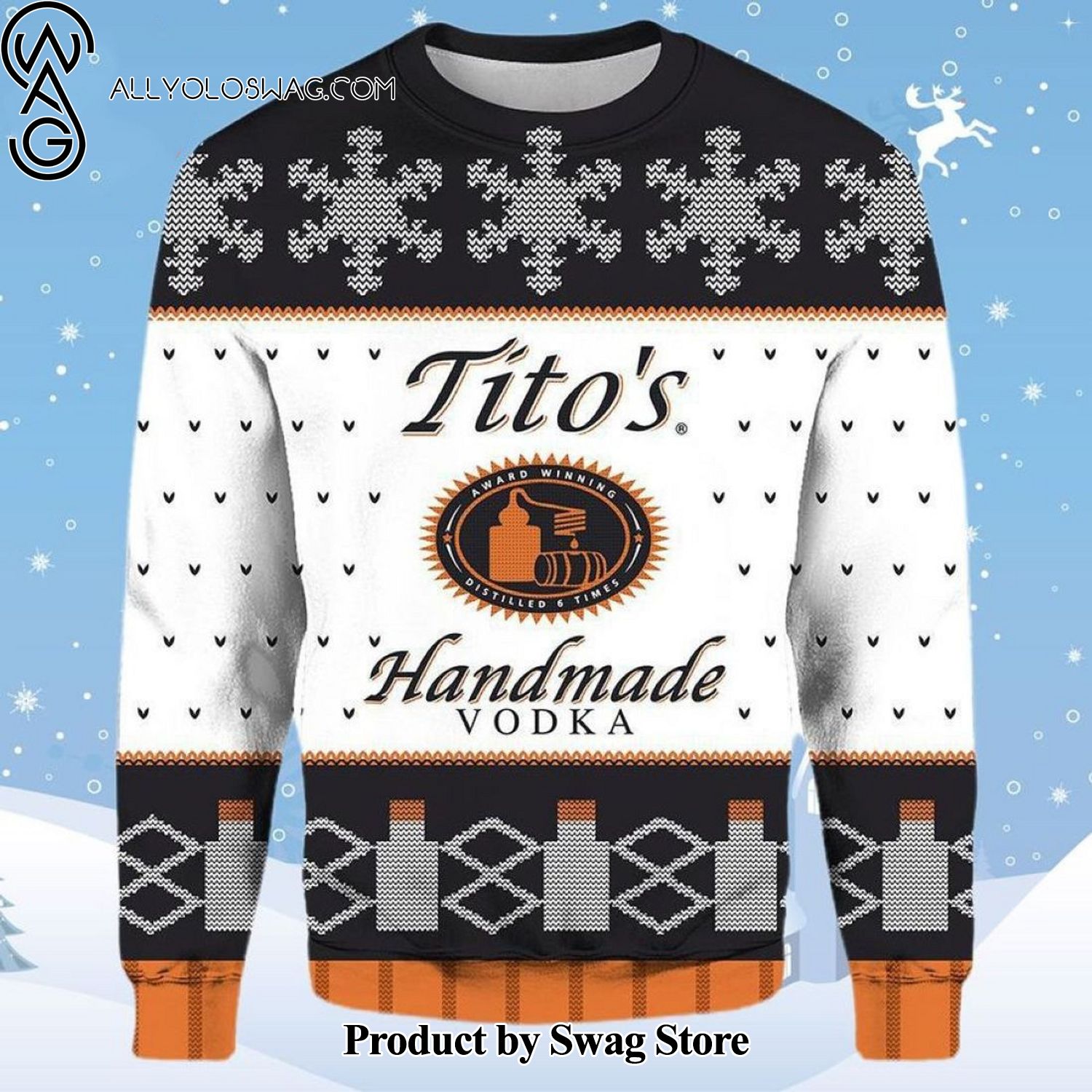 [Top-selling] Tito's Handmade Vodka Woolen Christmas Sweater