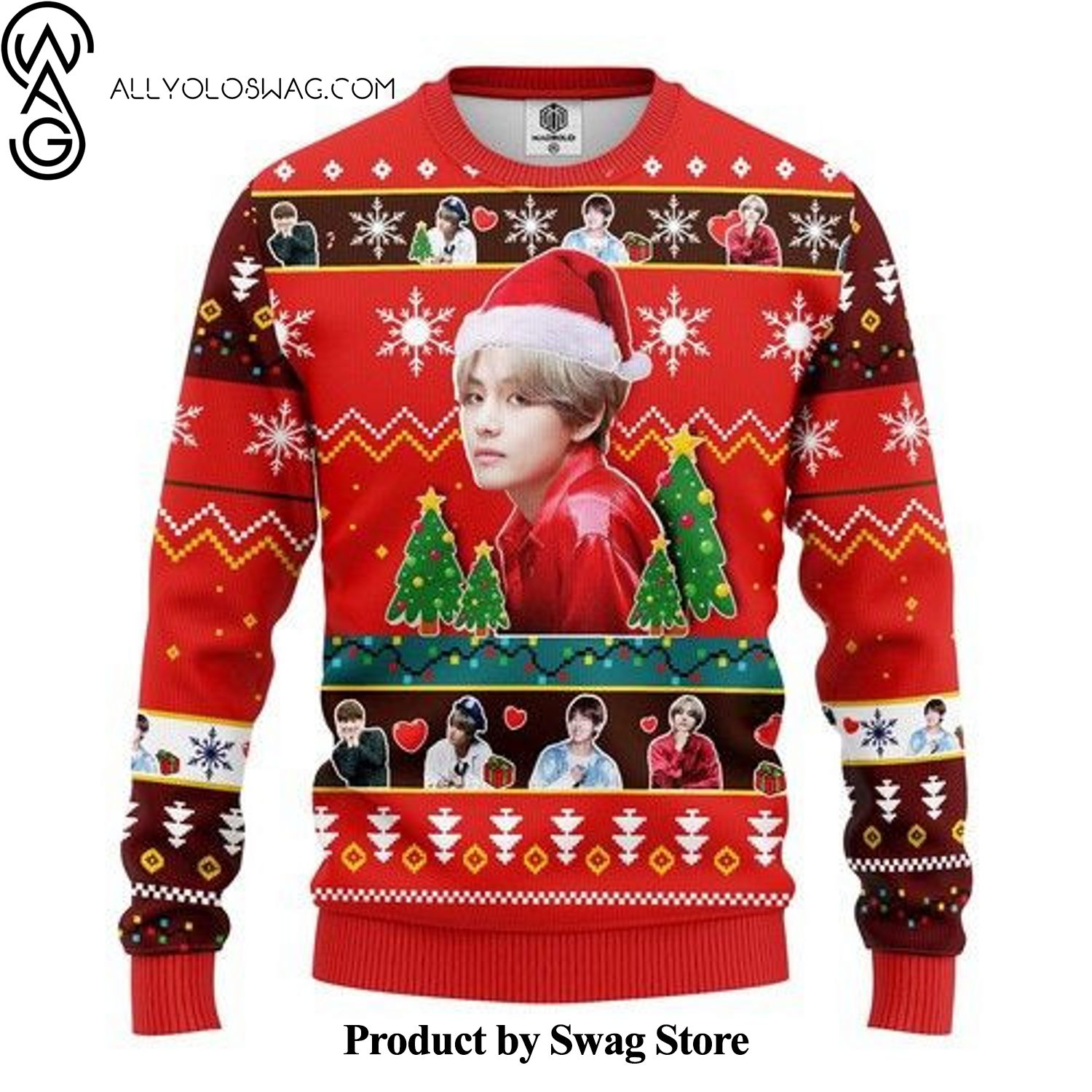 [Top-selling] V Bts Wool Holiday Sweater