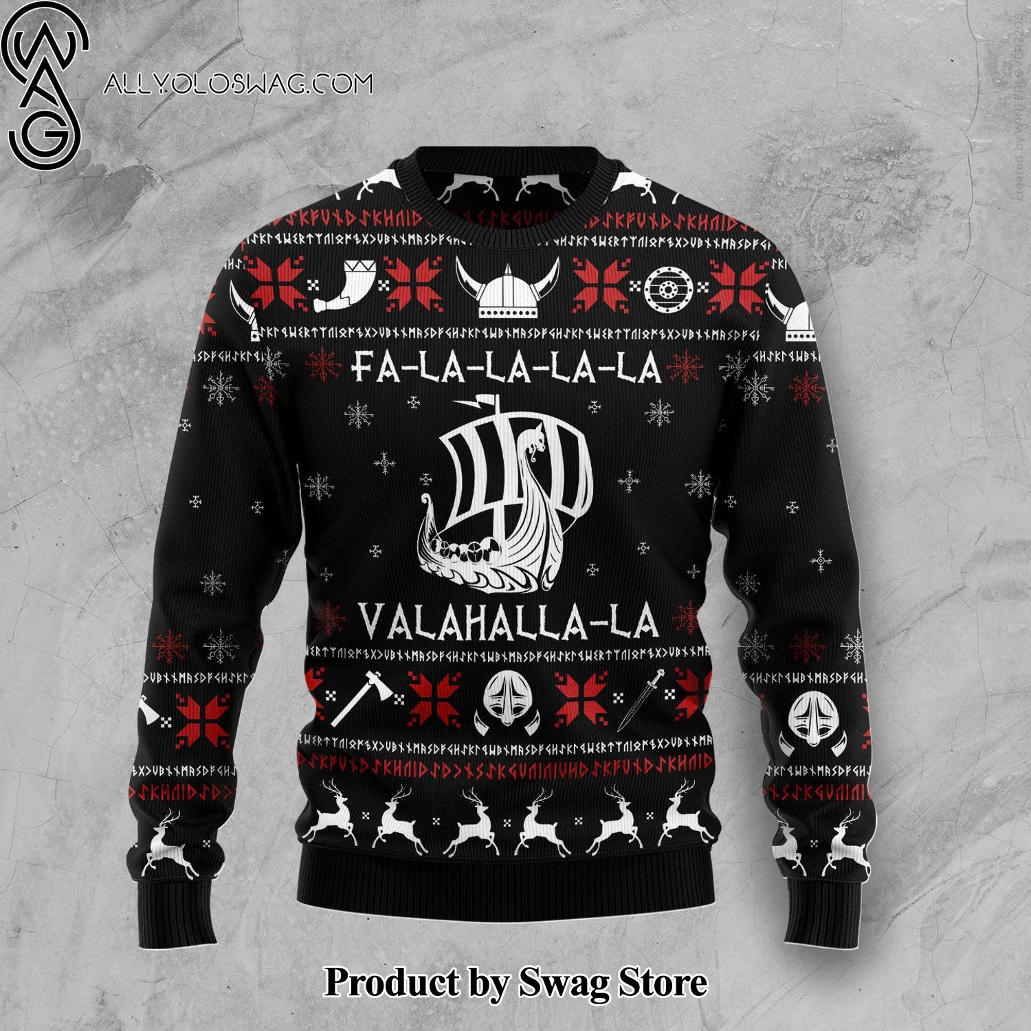 [Top-selling] Valhalla Viking Woolen Christmas Sweater