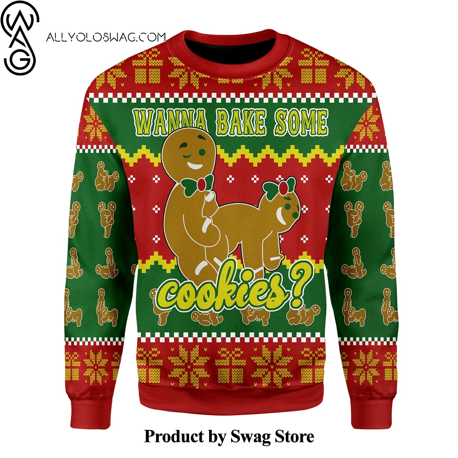 [Top-selling] Wanna Bake Some Cookies_ Woolen Christmas Sweater