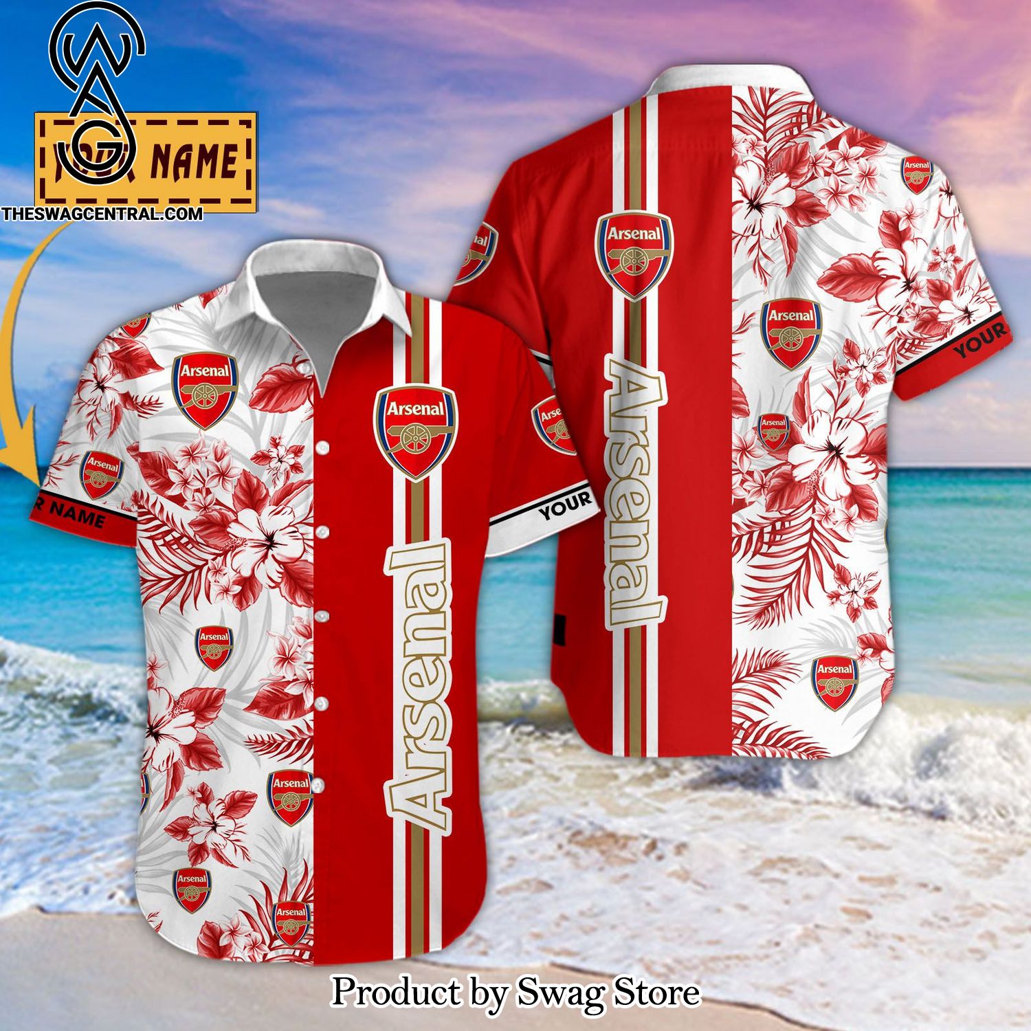 Arsenal Football Club Personalized For Fans Hawaiian Shirt