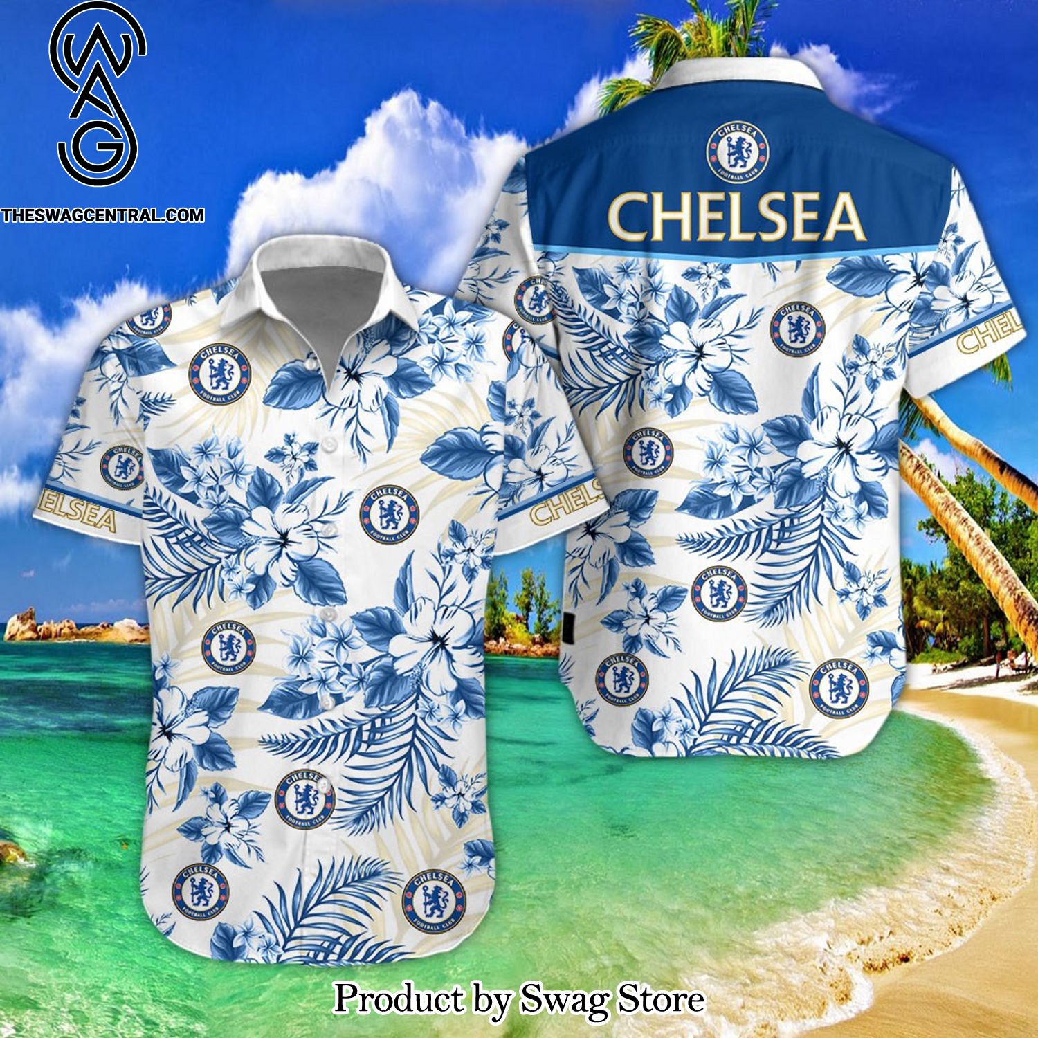 Chelsea Football Club 3D Hawaiian Shirt