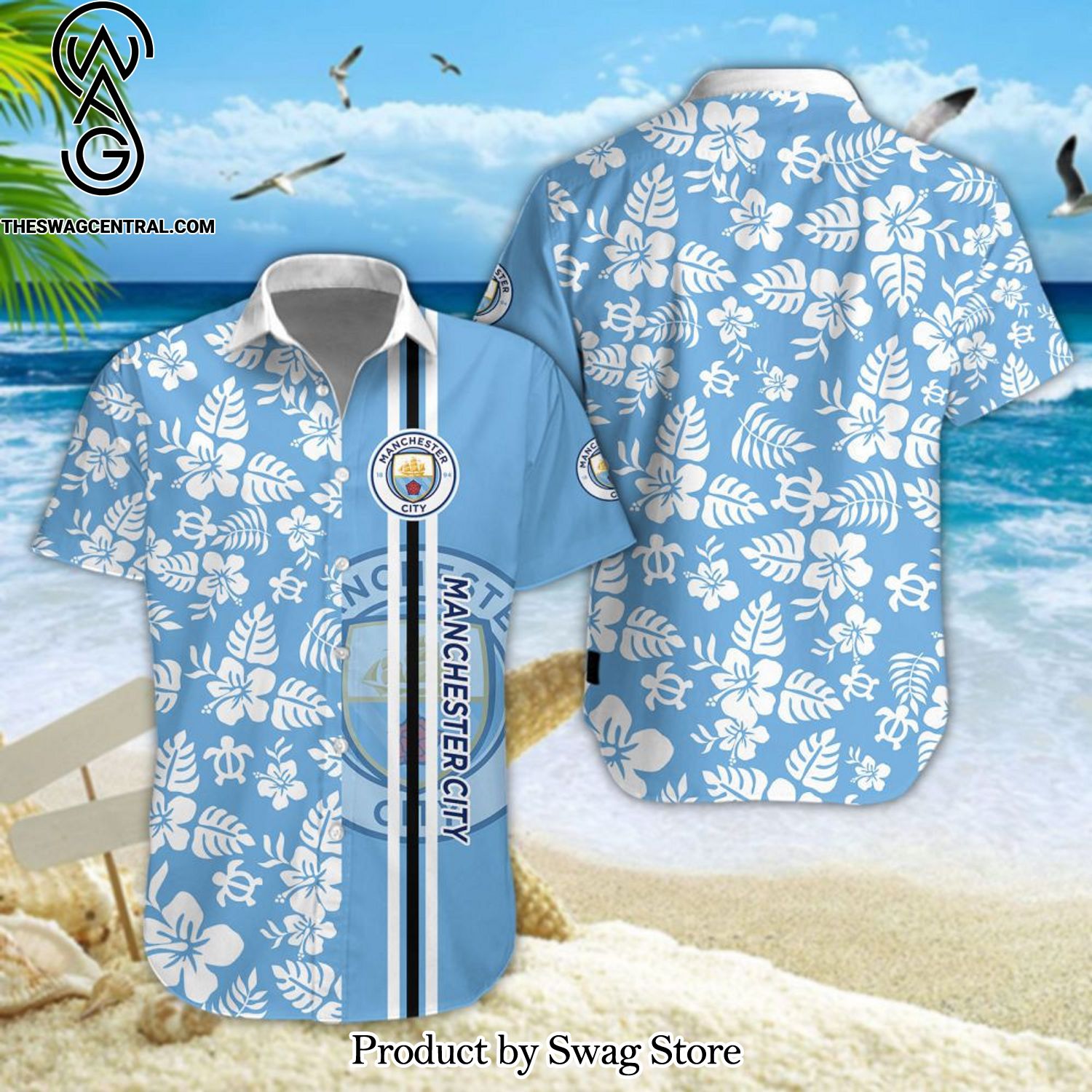 Manchester City Football Club Hot Fashion 3D Hawaiian Shirt