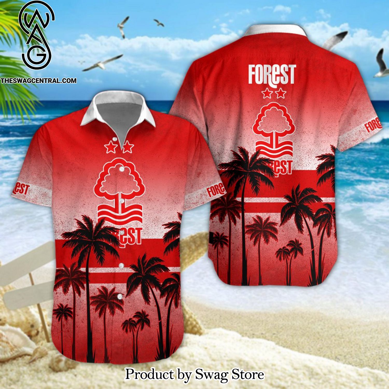 Nottingham Forest Football Club Awesome Outfit Hawaiian Shirt