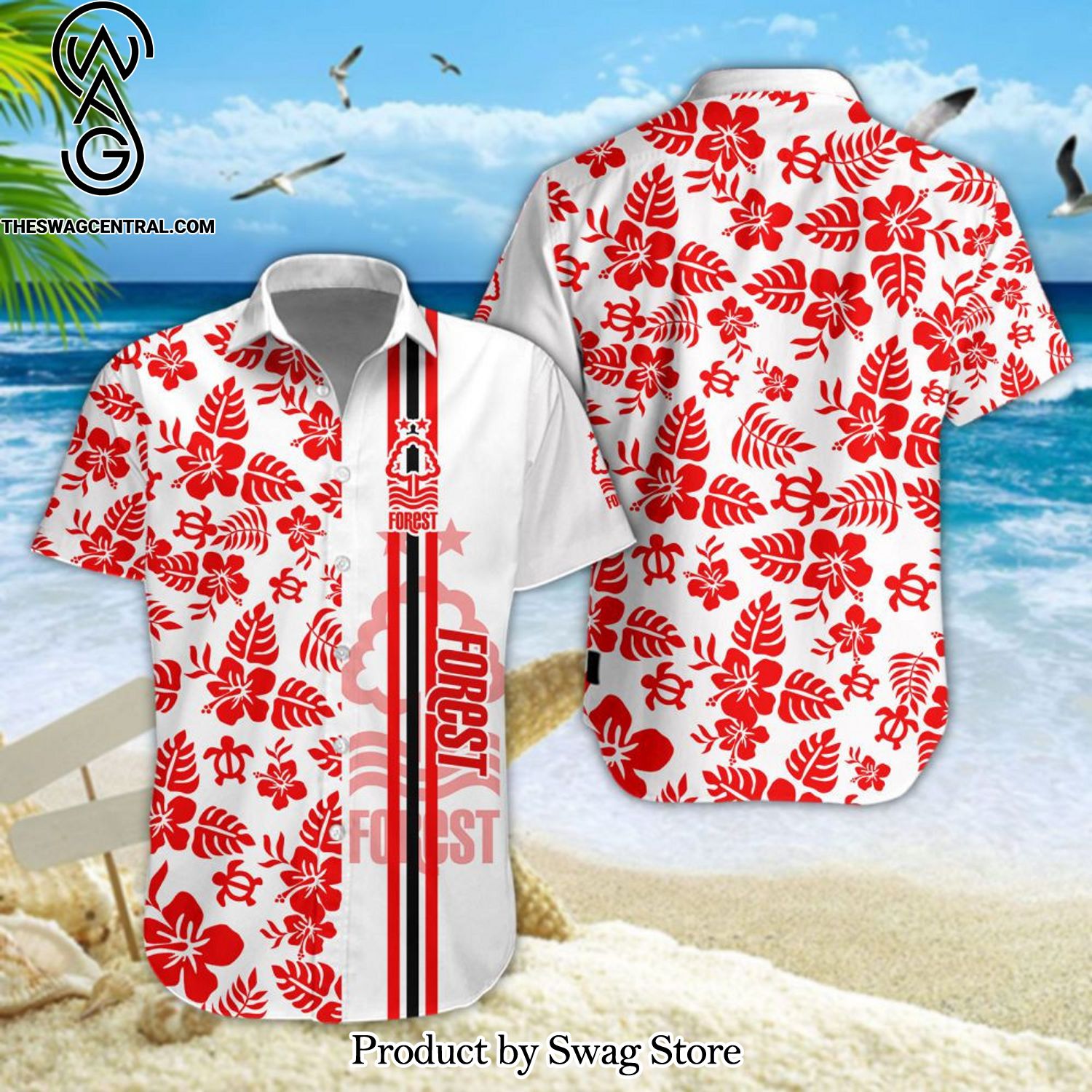 Nottingham Forest Football Club Full Printing Unisex Hawaiian Shirt