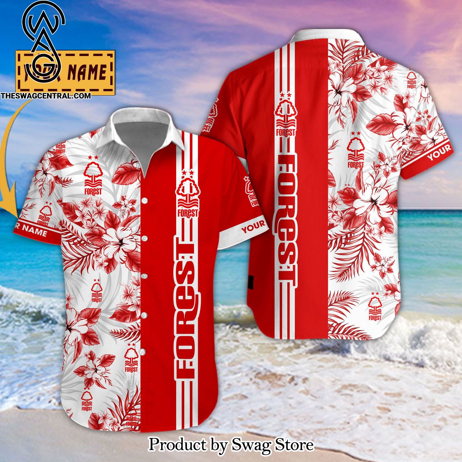 Nottingham Forest Football Club Personalized High Fashion Full Printing Hawaiian Shirt