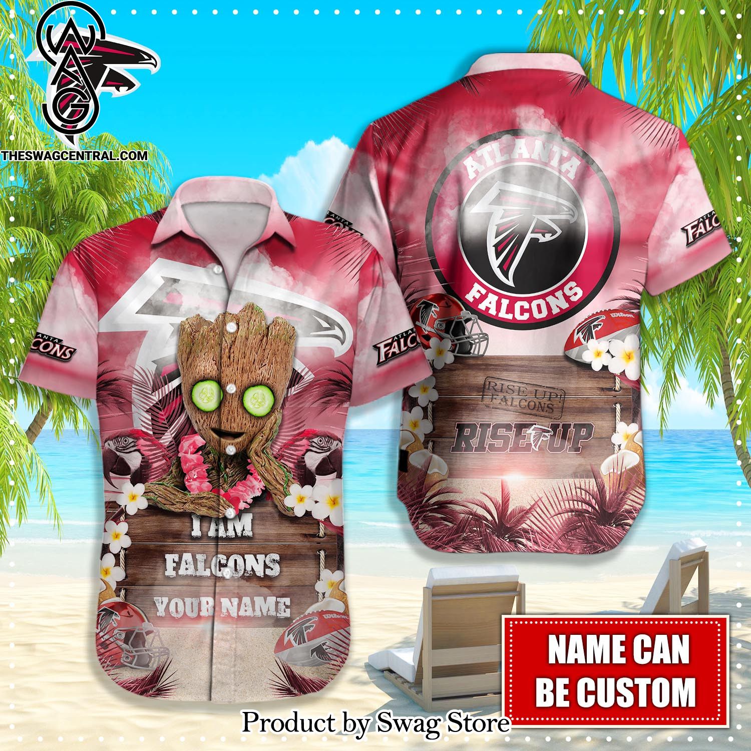 Atlanta Falcons NFL All Over Print Hawaiian Shirt