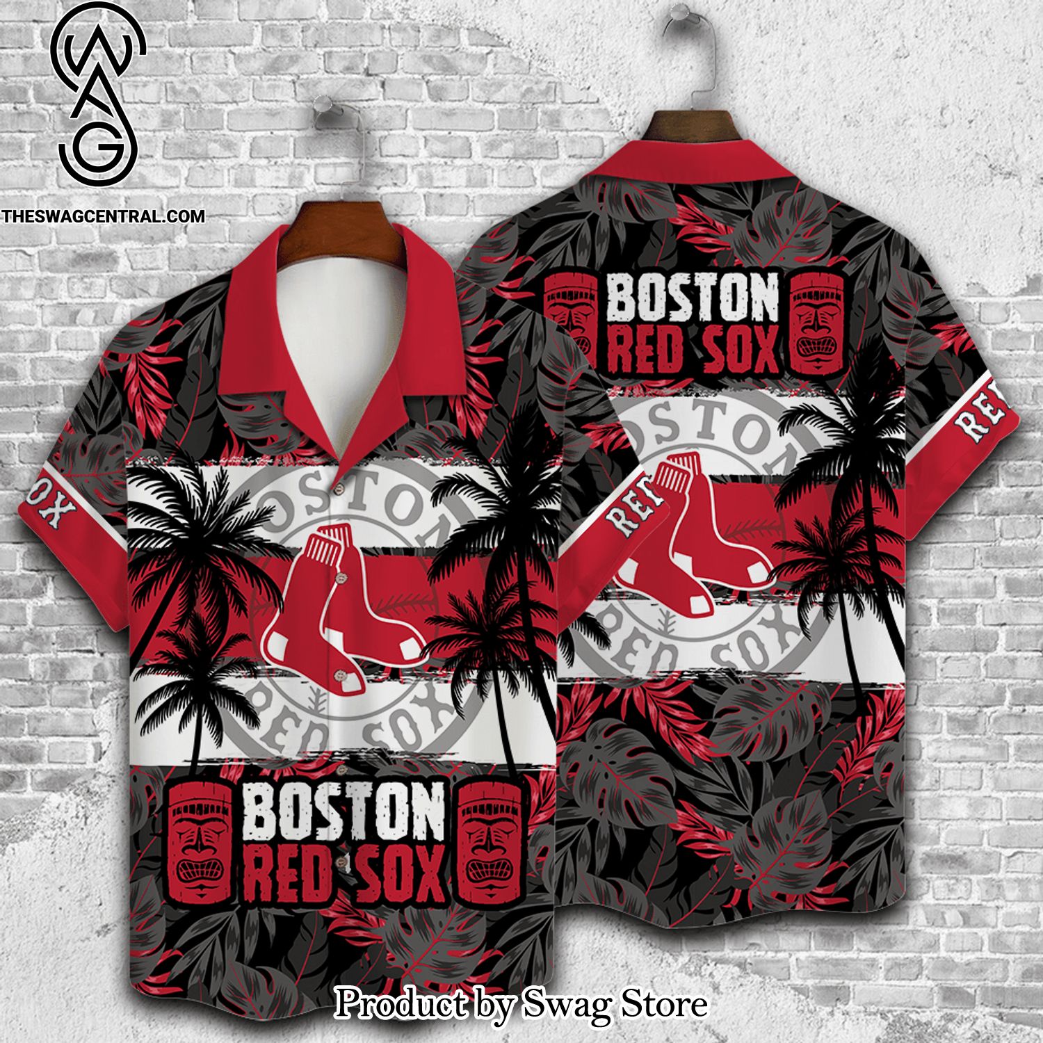 Boston Red Sox Palm Tree New Type Hawaiian Shirt