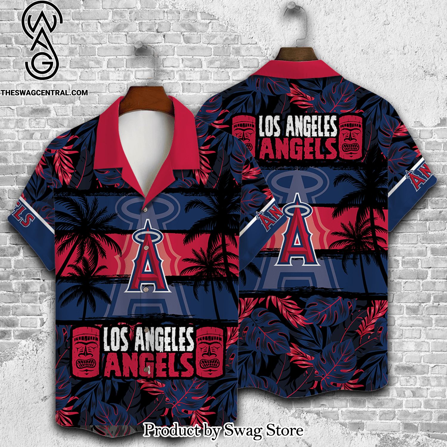 Los Angeles Angels Palm Tree Amazing Outfit Hawaiian Shirt