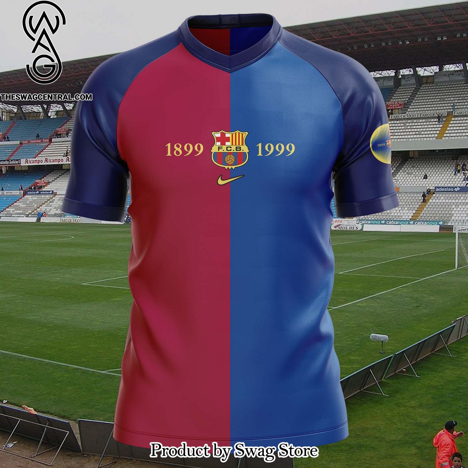 FC Barcelona 1999-2000 Home 1999-00 For Fan All Over Print Vintage Jersey