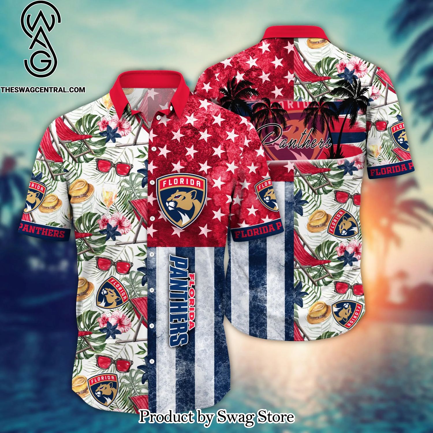 Florida Panthers NHL Flower Street Style All Over Print Hawaii Shirt And Tshirt