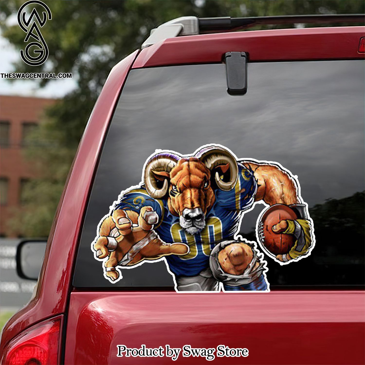 Los Angeles Rams NFL Pattern All Over Printed Sticker