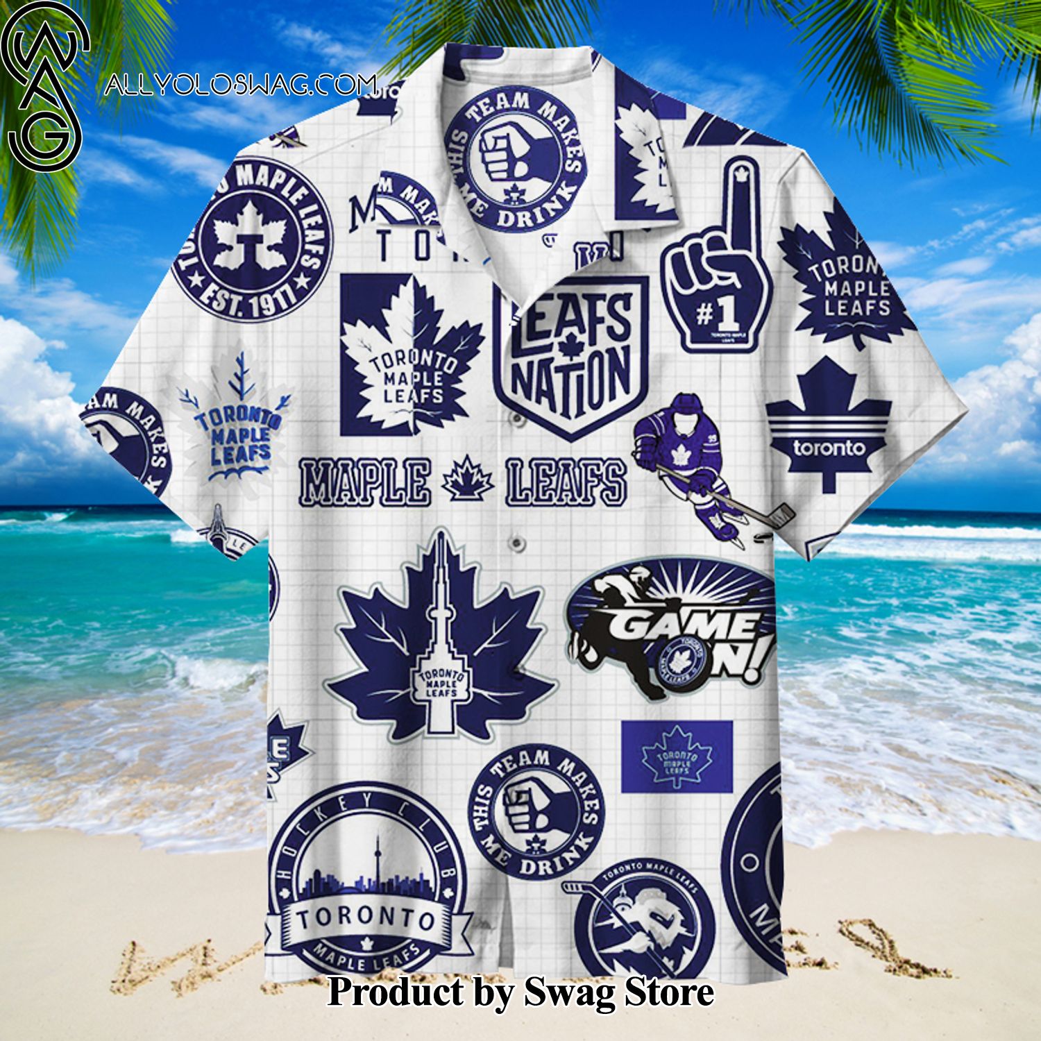 Toronto Maple Leafs Pool Party Hawaiian Shirt