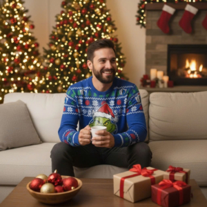 Dallas Mavericks NBA Grinch Ugly Christmas Sweater – “Mavs Stole Christmas” Playful Fan Apparel