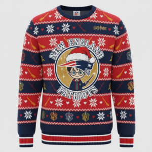 New England Patriots x Harry Potter Ugly Christmas Sweater - The Evil Empire Sweater