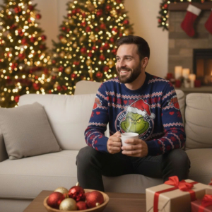 Philadelphia 76ers NBA Grinch Ugly Christmas Sweater – “Trust The Grinch” Iconic Holiday Pullover